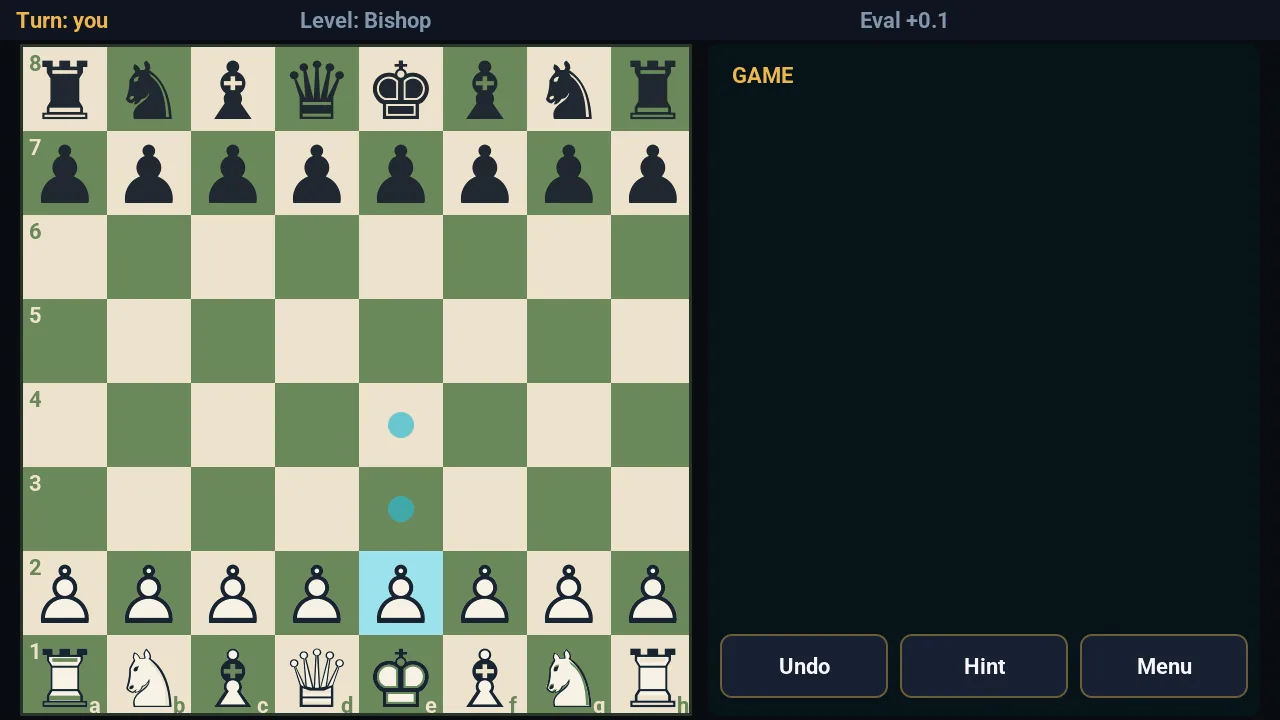 Chess game Roi Noir on the M5Stack Tab5 ESP32-P4, with its embedded engine